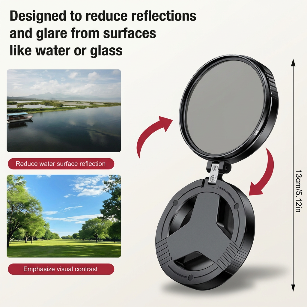 Magnetic Flip Lens Filter for Phone Camera
