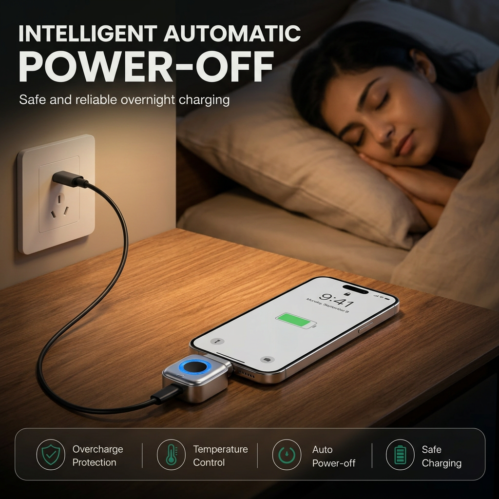ChargeGuard Pro 140W Auto-Stop Charging Adapter