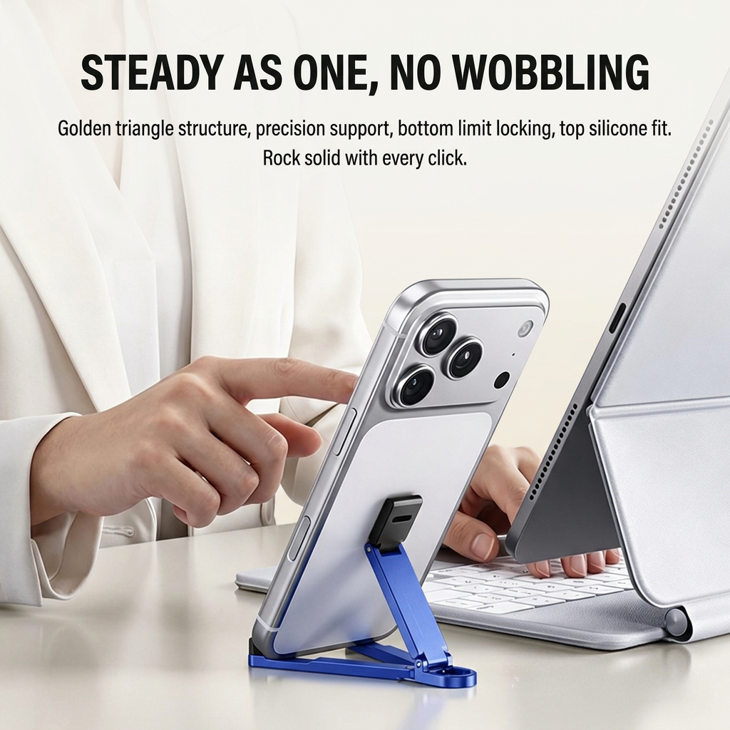 Foldable Pocket Phone Stand Keychain
