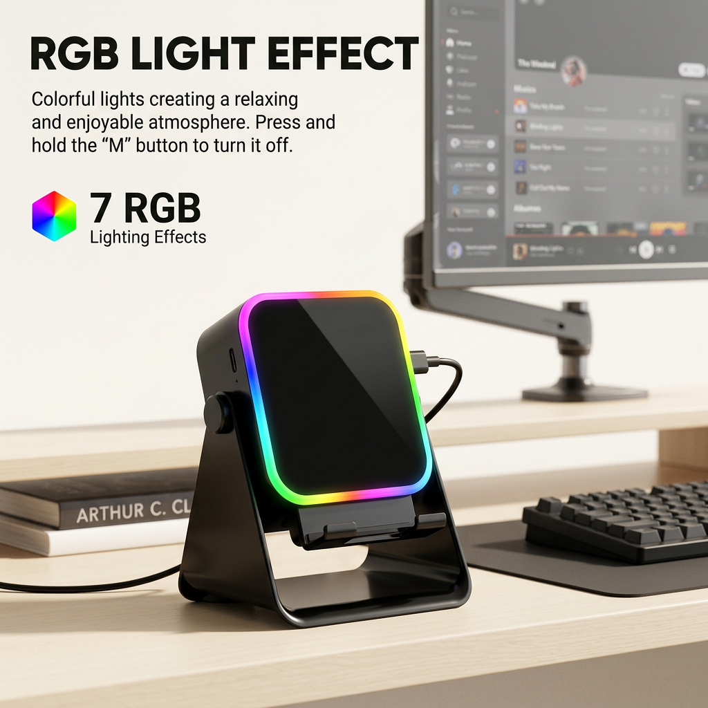 RGB Magnetic Phone Stand with Wireless Charging