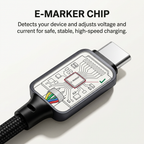 DuoCharge 100W 2-in-1 USB-C and Apple Watch Charging Cable