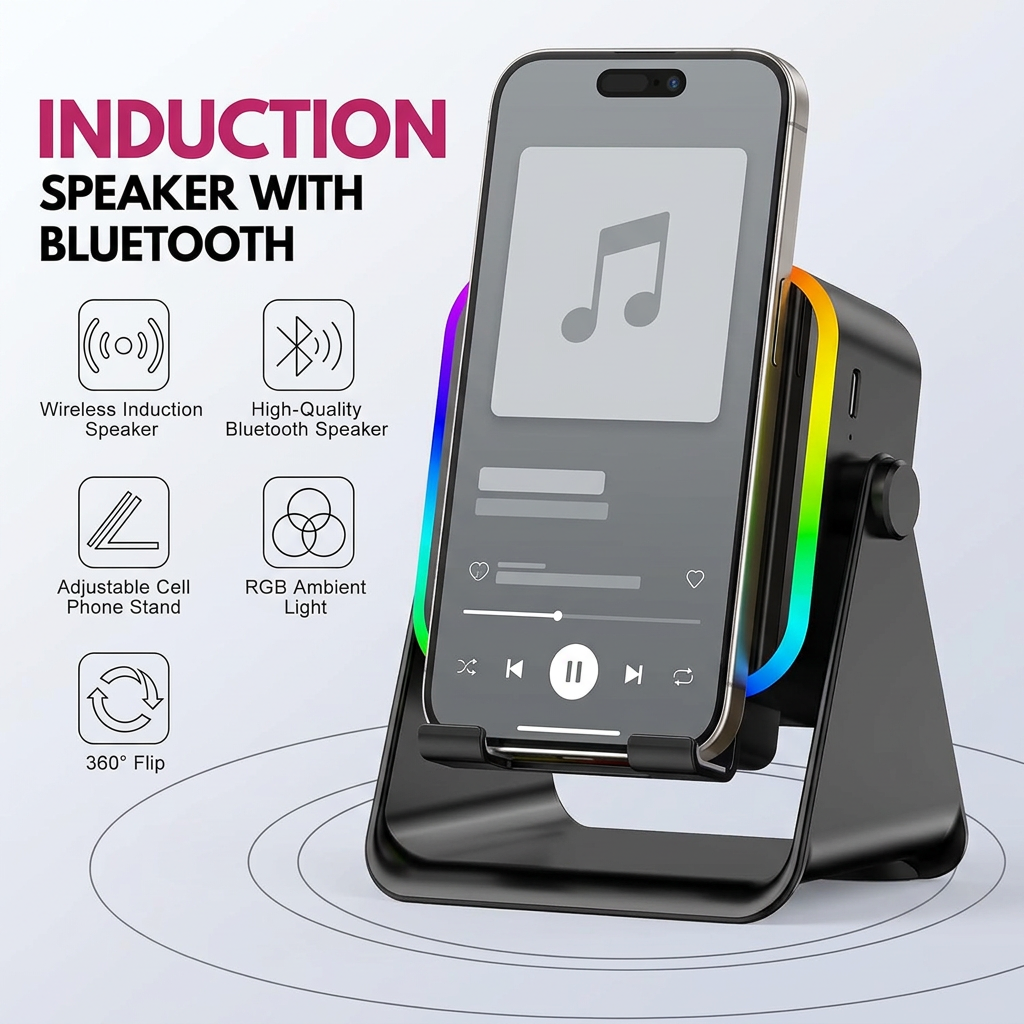 RGB Magnetic Phone Stand with Wireless Charging